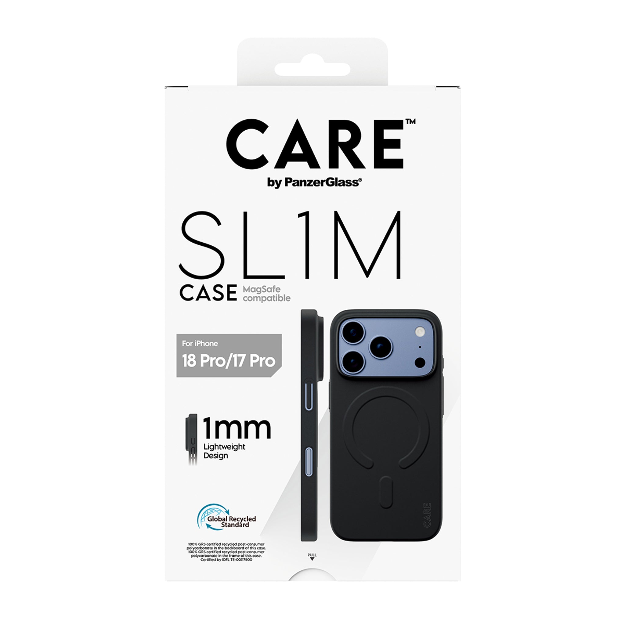 CARE™ by PanzerGlass® SL1M Case Sort m. MagSafe iPhone 18 Pro | 17 Pro